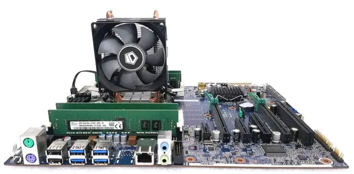 Комплект: Материнська плата HP Z440 / Intel Xeon E5-1603 v3 (4 ядра по 2.8 GHz) (аналог i5-3450) / 16 GB DDR4 / Socket LGA 2011 v3+v4 / NVMe boot + кулер ID-Cooling SE-903-SD NEW б/в - зображення 2