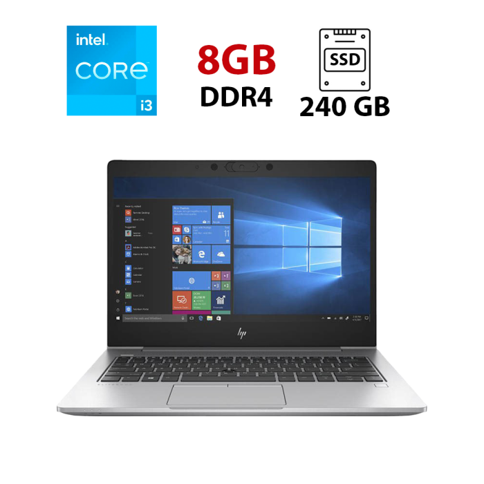 Ноутбук HP ProBook 640 G5 / 14" (1366x768) TN / Intel Core i3-8130U (2 (4) ядра по 2.2 - 3.4 GHz) / 8 GB DDR4 / 240 GB SSD / Intel UHD Graphics 620 / NoWebCam б/в - зображення 1