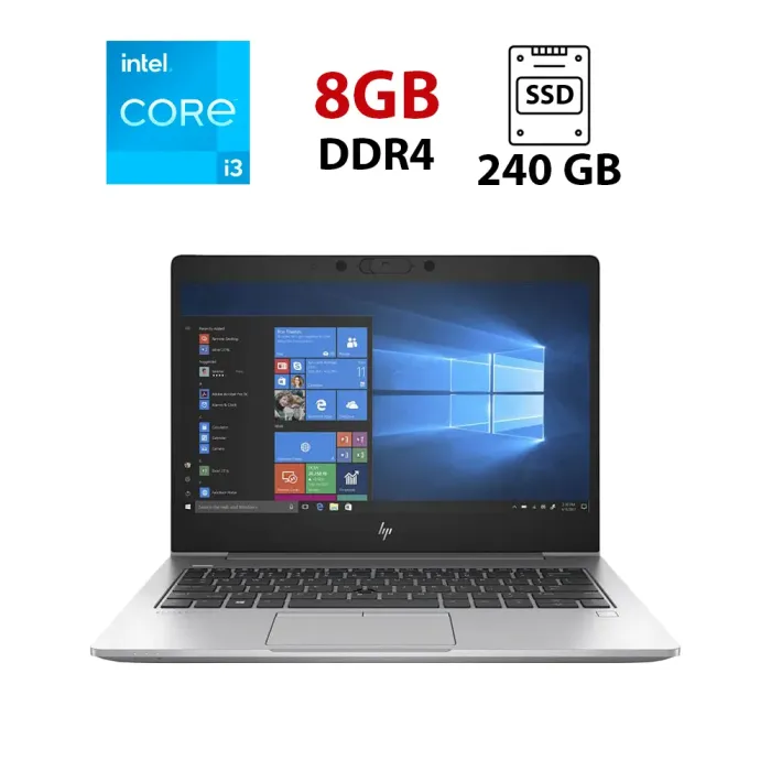 Ноутбук HP ProBook 640 G5 / 14" (1366x768) TN / Intel Core i3-8130U (2 (4) ядра по 2.2 - 3.4 GHz) / 8 GB DDR4 / 240 GB SSD / Intel UHD Graphics 620 / NoWebCam б/в - зображення 1