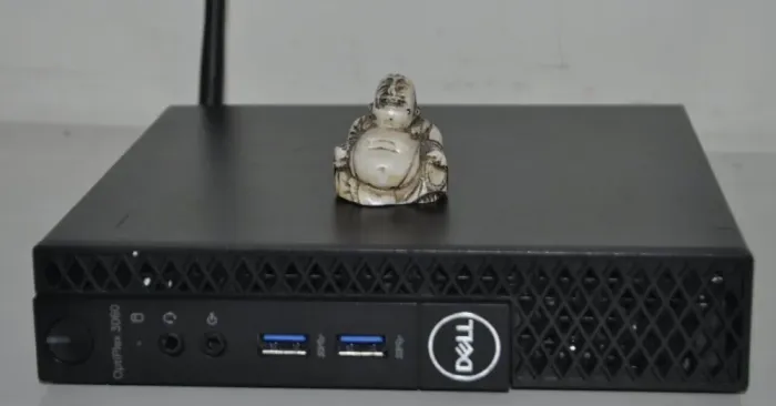 Неттоп Dell OptiPlex 3060 Micro USFF / Intel Core i3-8100T (4 ядра по 3.1 GHz) / 8 GB DDR4 / 120 GB SSD / Intel UHD Graphics 630 / Wi-Fi / Windows 11 Pro + Блок живлення / Кабель HDMI на VGA б/в - зображення 2