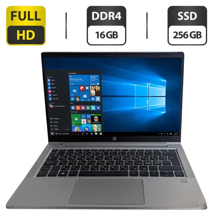 Ультрабук Б-клас HP ProBook 430 G8 / 13.3" (1920x1080) TN / Intel Core i3-1115G4 (2 (4) ядра по 4.1 GHz) / 16 GB DDR4 / 256 GB SSD / Intel UHD Graphics / WebCam б/в - зображення 1