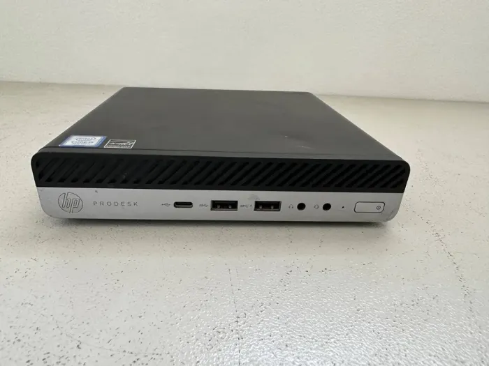Неттоп Б-класс HP ProDesk 600 G3 Mini PC USFF / Intel Core i5-7500T (4 ядра по 2.7-3.3 GHz) / 8GB DDR4 / 240GB SSD / HD Graphics 630 / DisplayPort / Блок живлення в комплекті б/в - зображення 2