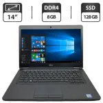 Ультрабук Б-клас Dell Latitude 5480 / 14" (1366x768) TN / Intel Core i5-6200U (2 (4) ядра по 2.3 - 2.8 GHz) / 8 GB DDR4 / 128 GB SSD / Intel HD Graphic 620 / WebCam б/в