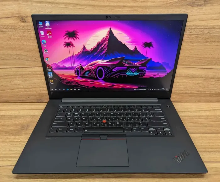 Мобільна робоча станція Lenovo ThinkPad P1 Gen 2 / 15,6" (1920x1080) IPS / Intel Core i7-9750H (6 (12) ядер по 2,6 - 4,5 ГГц) / 32 ГБ DDR4 / 1000 ГБ SSD / nVidia Quadro T1000, 4 ГБ GDDR6, 128-біт / WebCam / Fingerprint / Windows 10 б/в - зображення 2