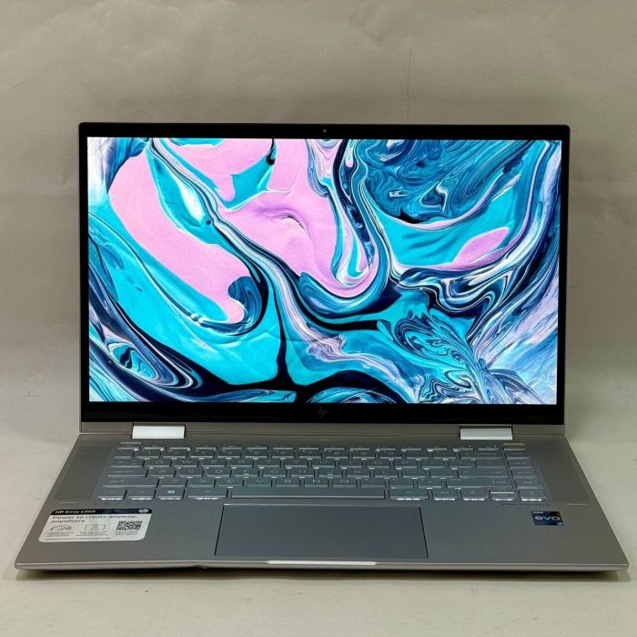 Ноутбук-трансформер Б-клас HP Envy x360 15-ew0023dx / 15.6" (1920x1080) IPS Touch / Intel Core i7-1255U (10 (12) ядер по 3.5 - 4.7 GHz) / 16 GB DDR4 / 512 GB SSD / Intel Iris Plus Graphics / WebCam / Windows 11 Pro б/в - изображение 2
