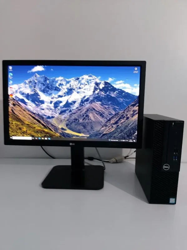 Комплект: Dell OptiPlex 3050 SFF / Intel Core i5-7400T (4 ядра по 2,4 - 3,0 ГГц) / 16 ГБ DDR4 / 128 ГБ SSD M.2 + 512 ГБ SSD / Intel HD Graphics 630 / DVD-ROM + Монітор LG 24MB37PM-B / 24" (1920x1080) IPS б/в - зображення 2