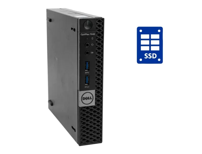 Неттоп Dell OptiPlex 7040 USFF / Intel Core i3-6100T (2 (4) ядра по 3.2 GHz) / 8 GB DDR4 / 128 GB SSD / Intel HD Graphics 530 б/в - зображення 1