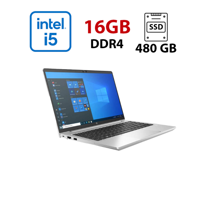 Ультрабук HP ProBook 640 G8 / 14" (1920x1080) IPS / Intel Core i5-1135G7 (4 (8) ядра по 4.2 GHz) / 16 GB DDR4 / 480 GB SSD / Intel Iris Xe Graphics / WebCam б/в - зображення 1