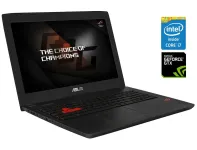Ігровий ноутбук Б-клас Asus ROG Strix GL502VT / 15.6" (1920x1080) TN / Intel Core i7-6700HQ (4 (8) ядра по 2.6 - 3.5 GHz) / 12 GB DDR4 / 256 GB SSD NVMe + 1000 GB HDD / nVidia GeForce GTX 970M, 3 GB GDDR5, 192-bit / WebCam б/в