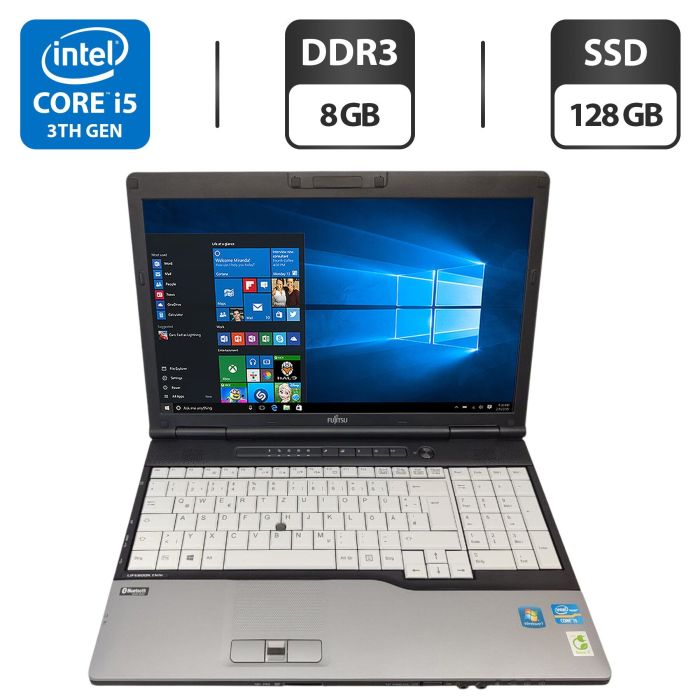 Ноутбук Fujitsu LifeBook E782 / 15.6" (1600x900) TN / Intel Core i5-3230M (2 (4) ядра по 2.6 - 3.2 GHz) / 8 GB DDR3 / 128 GB SSD / HD Graphics 4000 б/в - зображення 1