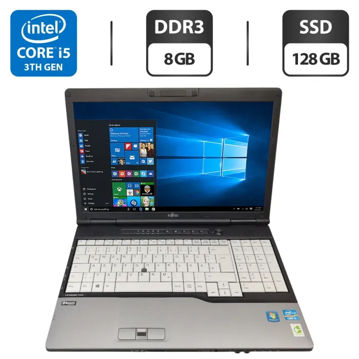 Ноутбук Fujitsu LifeBook E782 / 15.6" (1600x900) TN / Intel Core i5-3230M (2 (4) ядра по 2.6 - 3.2 GHz) / 8 GB DDR3 / 128 GB SSD / HD Graphics 4000 б/в - зображення 1
