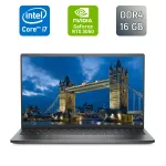 Ігровий ноутбук Б-класу Dell Vostro 15 7510 / 15,6" (1920x1080) IPS / Intel Core i7-11800H (8 (16) ядер по 2,3 - 4,6 ГГц) / 16 ГБ DDR4 / 512 ГБ SSD / nVidia GeForce RTX 3050, 4 ГБ GDDR6, 128-біт / Веб-камера / Сканер відбитків пальців / Windows 10 б/в