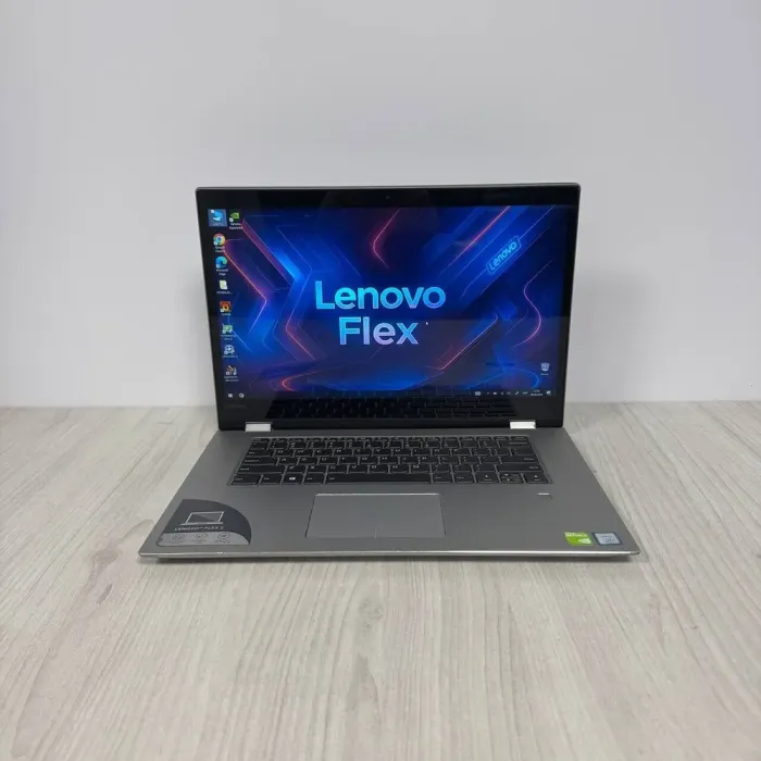 Ноутбук-трансформер Б-клас Lenovo Flex 5-1570 / 15.6" (1920x1080) IPS Touch / Intel Core i5-8250U (4 (8) ядра по 1.6 - 3.4 GHz) / 8 GB DDR4 / 256 GB SSD NVMe / nVidia GeForce MX130, 2 GB GDDR5, 64-bit / WebCam б/в - зображення 2