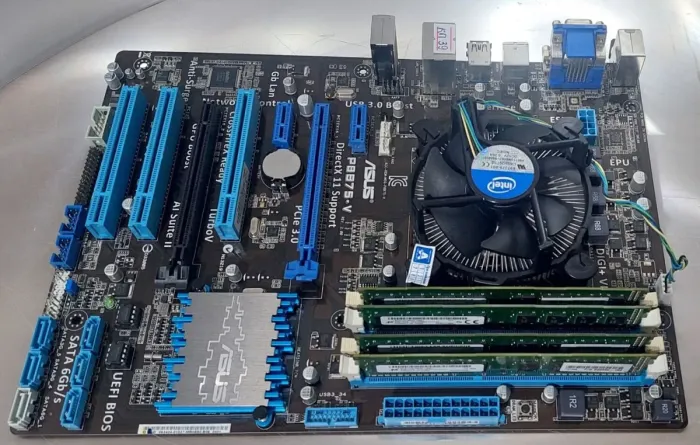 Комплект: Материнська плата Asus P8B75-V / LGA1155 / Intel Core i5-3570 (4 ядра по 3.4 - 3.8 GHz) / 16 GB DDR3 / Intel HD Graphics 2500 + Кулер б/в - зображення 4