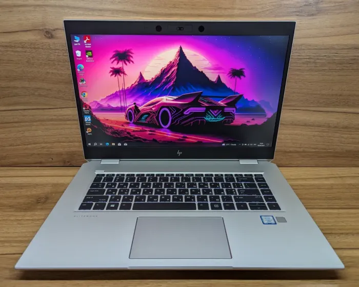 Ігровий ноутбук Б-клас HP EliteBook 1050 G1 / 15.6" (1920x1080) IPS / Intel Core i7-8850H (6 (12) ядер по 2.6 - 4.3 GHz) / 16 GB DDR4 / 512 GB SSD / nVidia GeForce GTX 1050, 4 GB GDDR5, 128-bit / WebCam / TouchID / Windows 10 б/в - зображення 2