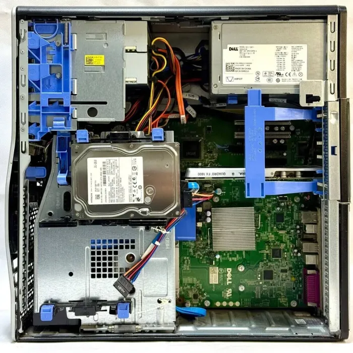 Комп'ютер Dell Precision T3500 Tower / Intel Xeon W3530 (4 (8) ядер по 2.8 - 3.06 GHz) / 6 GB DDR3 / 250 GB HDD + 250 GB HDD / nVidia Quadro FX 1800, 768 MB GDDR3, 192-bit / DVD-ROM / 525W б/в - зображення 6