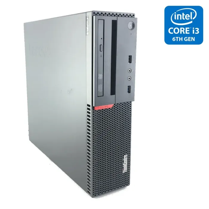 Комп'ютер Lenovo ThinkCentre M800 SFF / Intel Core i3-6100 (2 (4) ядра по 3.7 GHz) / 4 GB DDR4 / 500 GB HDD / Intel HD Graphics 530 б/в - зображення 1