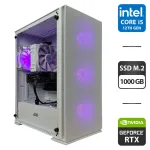 Збірка під замовлення: ігровий ПК 2E Gaming Virtus Neo G3301NW White Tower / Intel Core i5-12400F (6 (12) ядер по 2.5 - 4.4 GHz) / 16 GB DDR4 / 1000 GB SSD M.2 / nVidia GeForce RTX 4060, 8 GB GDDR6, 128-bit / 650W / HDMI