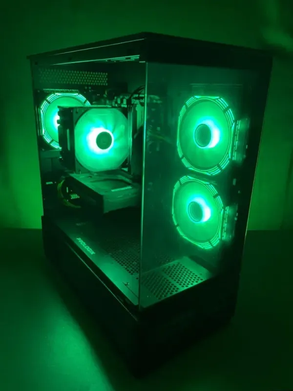 Ігровий ПК Zalman P10 STALKER Tower / AMD Ryzen 5 5500 (6 (12) ядер по 3.6 - 4.2 GHz) / 16 GB DDR4 / 512 GB SSD M.2 / nVidia GeForce RTX 5060, 8 GB GDDR7, 128-bit б/в - зображення 2