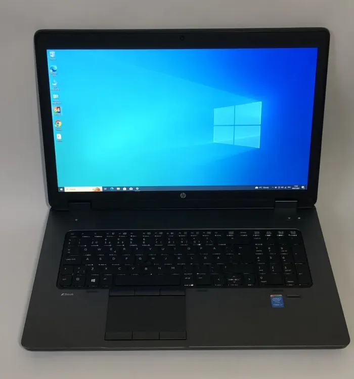 Мобільна робоча станція Б-клас HP ZBook 17 G2 / 17.3" (1920x1080) TN / Intel Core i7-4710MQ (4 (8) ядра по 2.5 - 3.5 GHz) / 16 GB DDR3 / 256 GB SSD / nVidia Quadro K3100M, 4 GB GDDR5, 256-bit / WebCam / DVD-ROM / Win 10 Pro б/в - зображення 2