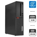 Комп'ютер Lenovo ThinkCentre M720s SFF / Intel Core i3-8100 (4 ядра по 3.6 GHz) / 16 GB DDR4 / 256 GB SSD / Intel UHD Graphics 630 б/в