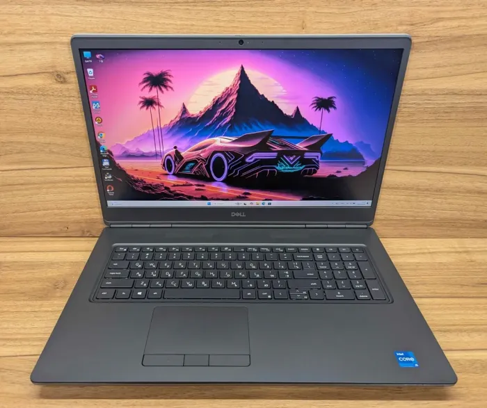 Мобільна робоча станція Dell Precision 7760 / 17,3" (1920x1080) IPS / Intel Core i5-11500H (6 (12) ядер по 2,4 - 4,6 ГГц) / 64 ГБ DDR4 / 1000 ГБ SSD / nVidia RTX A4000, 8 ГБ GDDR6, 256-біт / Веб-камера / HDMI / Windows 11 б/в - зображення 2