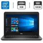 Ноутбук Dell Latitude 3380 / 13.3" (1366x768) TN / Intel Core i3-6006U (2 (4) ядра по 2.0 GHz) / 8 GB DDR4 / 128 GB SSD / Intel HD Graphics 520 / WebCam / HDMI / Windows 10 Pro  б/в
