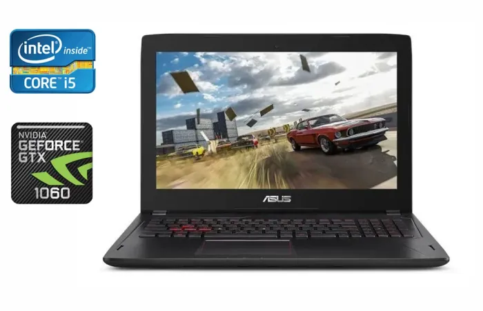 Ігровий ноутбук Б-клас Asus FX502V / 15.6" (1920x1080) IPS / Intel Core i5-6300HQ (4 ядра по 2.3 - 3.2 GHz) / 16 GB DDR4 / 512 GB SSD / nVidia GeForce GTX 1060, 3 GB GDDR5, 192-bit / WebCam / HDMI б/в - зображення 1