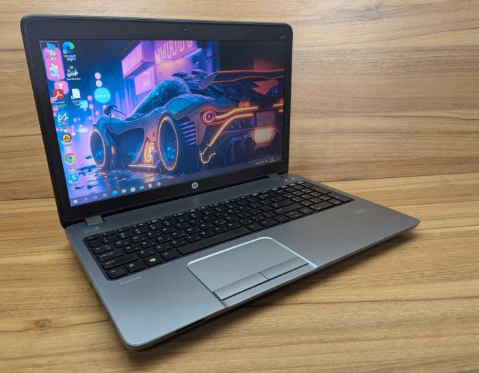 Ноутбук HP ProBook 450 G1 / 15.6" (1366x768) TN / Intel Core i3-4000M (2 (4) ядра по 2.4 GHz) / 8 GB DDR3 / 240 GB SSD / Intel HD Graphics 4600 / WebCam / Fingerprint / Windows 10 б/в - зображення 4