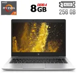 Ультрабук Б-клас HP EliteBook 735 G6 / 13.3" (1920x1080) IPS Touch / AMD Ryzen 7 Pro 3700U (4 (8) ядра по 2.3 - 4.0 GHz) / 8 GB DDR4 / 256 GB SSD M.2 / AMD Radeon Vega 10 Graphics / WebCam / USB 3.1 / HDMI б/в