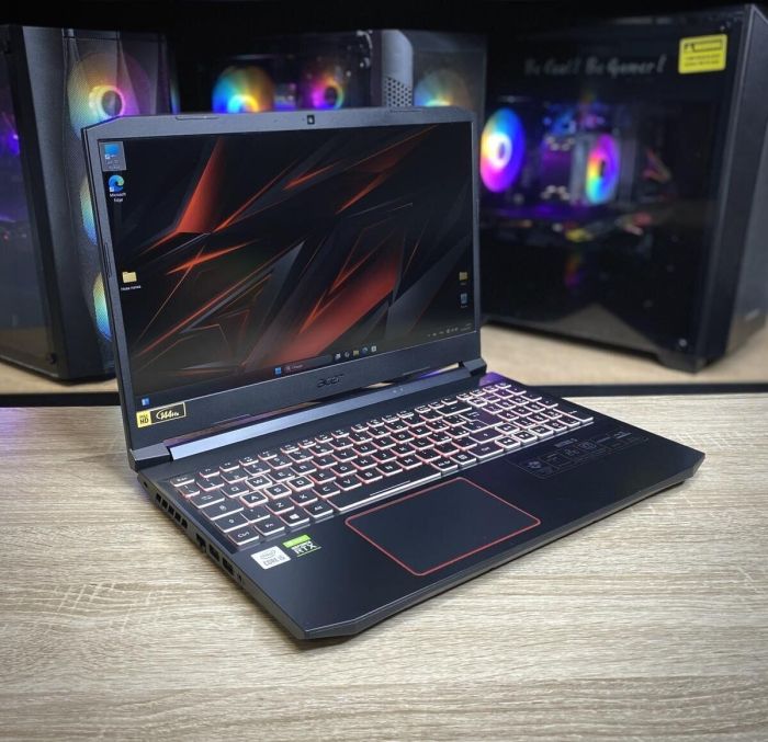 Ігровий ноутбук Acer Nitro 5 / 15.6" (1920x1080) IPS / Intel Core i5-10300H (4 (8) ядра по 2.5 - 4.5 GHz) / 16 GB DDR4 / 1000 GB SSD / nVidia GeForce RTX 3060, 6 GB GDDR6, 192-bit / WebCam б/в - зображення 5