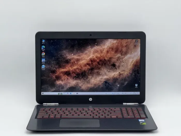 Ігровий ноутбук HP Omen 15-ax210nr / 15.6" (1920x1080) IPS / Intel Core i7-7700HQ (4 (8) ядра по 2.8 - 3.8 GHz) / 16 GB DDR4 / 240 GB SSD / nVidia GeForce GTX 1050 Ti, 4 GB GDDR5, 128-bit / WebCam б/в - зображення 2
