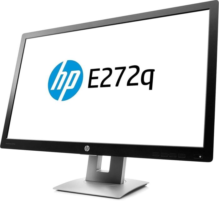 Монітор HP EliteDisplay E272Q / 27" (2560x1440) IPS / 1x HDMI, 1x DP, 1x VGA, 3x USB 2.0 / VESA 100x100 / Pivot б/в - зображення 5