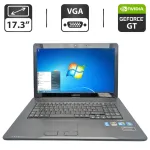 Ноутбук Medion Akoya P7618 / 17.3" (1600x900) TN / Intel Core i5-480M (2 (4) ядра по 2.66 - 2.93 GHz) / 6 GB DDR3 / 750 GB HDD / nVidia GeForce GT 540M, 1 GB GDDR3, 128-bit / WebCam / АКБ не тримає б/в