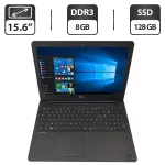 Ноутбук Dell Latitude 3550 / 15.6" (1366x768) TN / Intel Core i3-4005U (2 (4) ядра по 1.7 GHz) / 8 GB DDR3 / 128 GB SSD / Intel HD Graphics 4400 / WebCam б/в