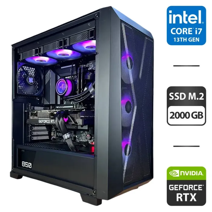 Збірка під замовлення: ігровий ПК Xilence Xilent X X912 ARGB Tower / Intel Core i7-13700K (10 (24) ядер по 2.5 - 5.4 GHz) / 64 GB DDR5 / 2000 GB SSD M.2 / nVidia GeForce RTX 3090, 24 GB GDDR6X, 384-bit / 850W б/в - зображення 1