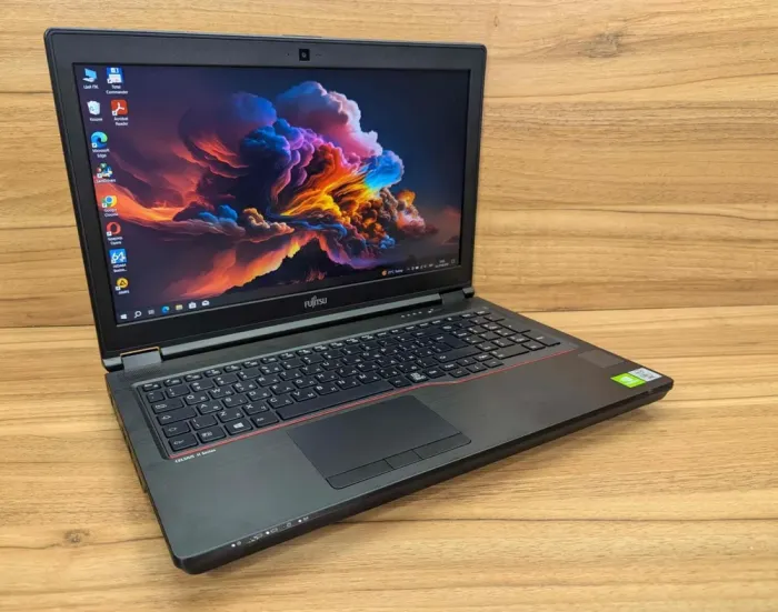 Мобільна робоча станція Fujitsu Celsius H7510 / 15,6" (1920x1080) IPS / Intel Core i7-10850H (6 (12) ядер по 2,7 - 5,1 ГГц) / 16 ГБ DDR4 / 512 ГБ SSD / nVidia Quadro T1000, 4 ГБ GDDR6, 128-біт / WebCam / HDMI / Windows 10 б/в - зображення 4