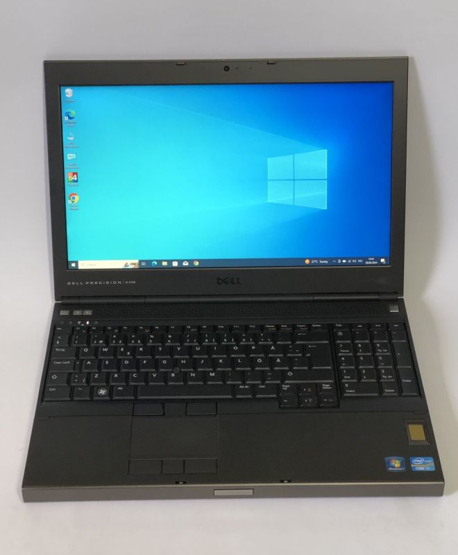 Мобільна робоча станція Dell Precision M4700 / 15.6" (1920x1080) TN / Intel Core i7-3820QM (4 (8) ядра по 2.7 - 3.7 GHz) / 8 GB DDR3 / 256 GB SSD / AMD FirePro M4000, 1 GB GDDR5, 128-bit / DVD-ROM / WebCam / Win 10 Pro б/в - зображення 2