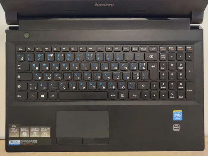 Ноутбук Б-клас Lenovo B50-30 / 15.6" (1366x768) TN / Intel Celeron N2815 (2 ядра по 1.86 - 2.13 GHz) / 4 GB DDR3 / 120 GB SSD / Intel HD Graphics / WebCam б/в - зображення 8