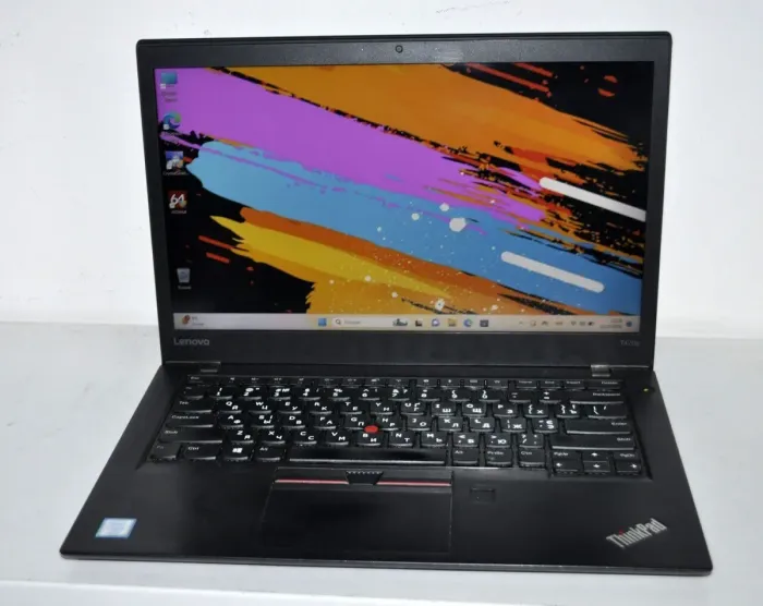 Ультрабук Б-клас Lenovo ThinkPad T470s / 14" (1920x1080) IPS / Intel Core i5-7300U (2 (4) ядра 2.6 - 3.5 GHz) / 16 GB DDR4 / 512 GB SSD / Intel HD Graphics 620 / WebCam / Два АКБ / Windows 11 Pro б/в - зображення 4