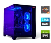 Ігровий ПК Gaming PC Tower / AMD Ryzen 5 3600 (6 (12) ядер по 3.6 - 4.2 GHz) / 32 GB DDR4 / 500 GB SSD + 1000 GB HDD / nVidia GeForce RTX 2060 Super, 8 GB GDDR6, 256-bit б/в