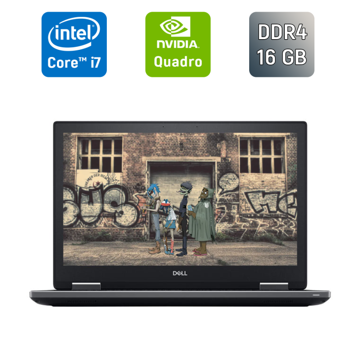 Мобільна робоча станція Б-класу Dell Precision 7530 / 15,6" (1920x1080) IPS / Intel Core i7-8850H (6 (12) ядра по 2,6 - 4,3 ГГц) / 16 ГБ DDR4 / 512 ГБ SSD / nVidia Quadro P2000, 4 ГБ GDDR5, 128-біт / HDMI / WebCam б/в - зображення 1
