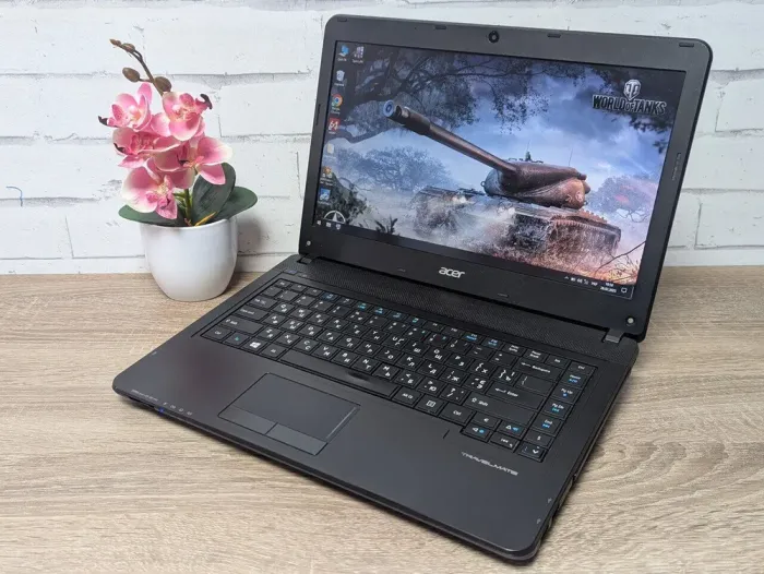 Ноутбук Б-клас Acer TravelMate P243 / 14" (1366x768) TN / Intel Core i3-3110M (2 (4) ядра по 2.4 GHz) / 8 GB DDR3 / 128 GB SSD / Intel HD Graphics 4000 / WebCam / DVD-ROM б/в - зображення 4