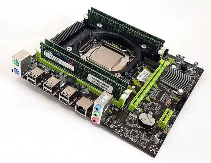 Комплект: Материнська плата Envinda X79G v1.51 + Intel Xeon E5-2670 v1 (8 (16) ядер по 2.6 - 3.3 GHz) / 16 GB DDR3 б/в - зображення 1