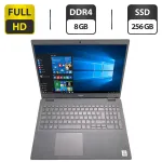 Ультрабук Б-клас Dell Latitude 3510 / 15.6" (1920x1080) IPS / Intel Core i3-10110U (2 (4) ядра по 2.1 - 4.1 GHz) / 8 GB DDR4 / 256 GB SSD / Intel UHD Graphics / WebCam б/в
