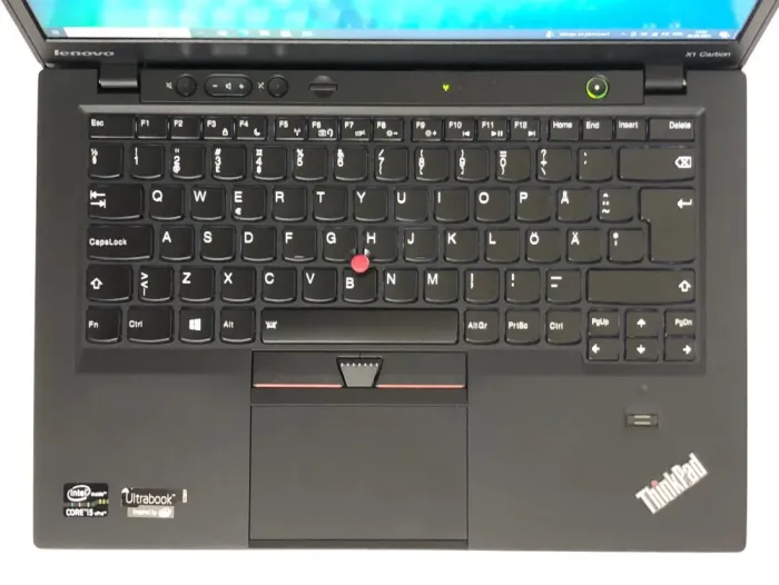 Ультрабук Lenovo ThinkPad X1 Carbon Gen 1 / 14" (1600x900) TN / Intel Core i5-3427U (2 (4) ядра по 1.8 - 2.8 GHz) / 8 GB DDR3 / 256 GB SSD / Intel HD Graphics 4000 / WebCam / Win 10 Pro б/в - зображення 8
