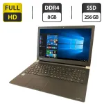 Ноутбук Б-клас Toshiba Satellite Pro A50-D-10X / 15.6" (1920x1080) IPS / Intel Core i5-7200U (2 (4) ядра по 2.5 - 3.1 GHz) / 8 GB DDR4 / 256 GB SSD / Intel HD Graphics 620 / WebCam / DVD-ROM б/в
