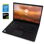 Ігровий ультрабук Lenovo ThinkPad X1 Extreme / 15,6" (3840x2160) IPS / Intel Core i7-8850H (6 (12) ядер по 2,6 - 4,3 ГГц) / 16 ГБ DDR4 / 512 ГБ SSD NVMe / nVidia GeForce GTX 1050 Ti Max-Q, 4 ГБ GDDR5, 128-біт / WebCam б/в
