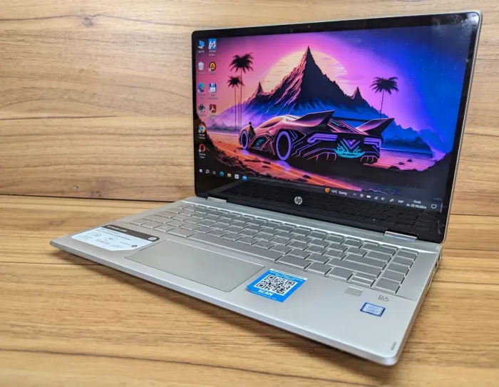 Ноутбук-трансформер Б-клас HP Pavilion x360m 14m-dn0003dx / 14" (1920x1080) IPS Touch / Intel Core i5-8265U (4 (8) ядра по 1.6 - 3.9 GHz) / 8 GB DDR4 / 256 GB SSD / Intel UHD Graphics 620 / WebCam / TouchID / Windows 10 б/в - зображення 6
