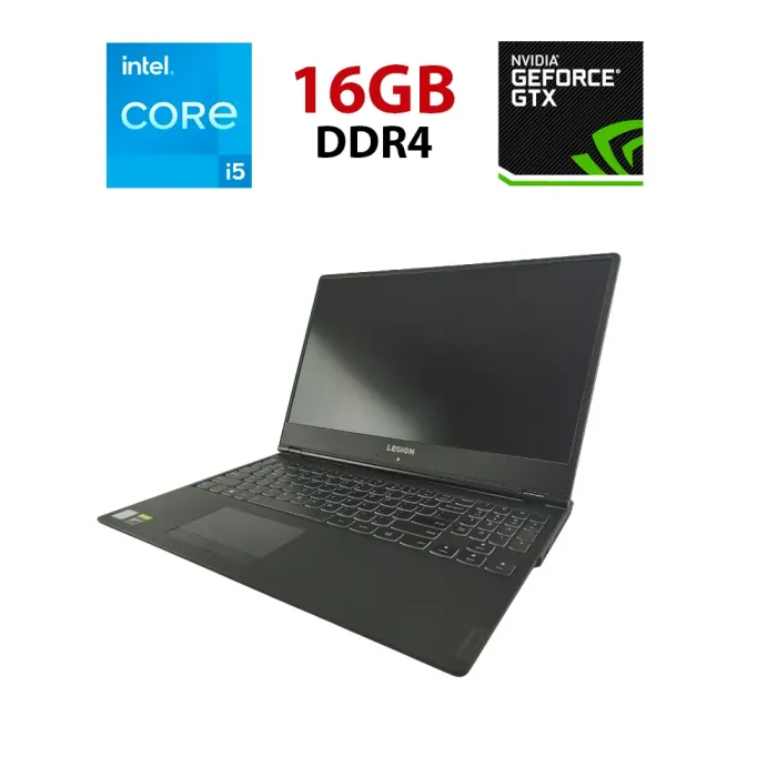 Ігровий ноутбук Lenovo Legion Y540-15IRH / 15.6" (1920x1080) IPS / Intel Core i5-9300H (4 (8) ядра по 2.4 - 4.1 GHz) / 16 GB DDR4 / 240 GB SSD / nVidia GeForce GTX 1660 Ti, 6 GB GDDR6, 192-bit / WebCam б/в - зображення 1